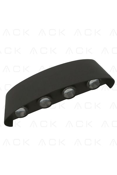 ACK 8*1W / Smd Chip / Black Applique / 3000K / Ip54 /Skd Full Set Includes Screw/Size : L221*H80*W48