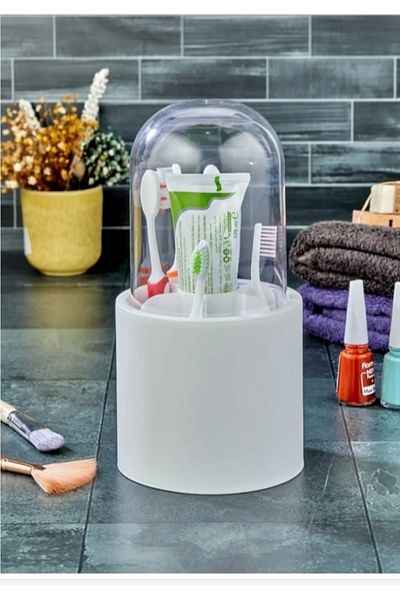 VİZYON Make up Organizer with Compartments Bathroom Organizer Multi-Purpose Organizer