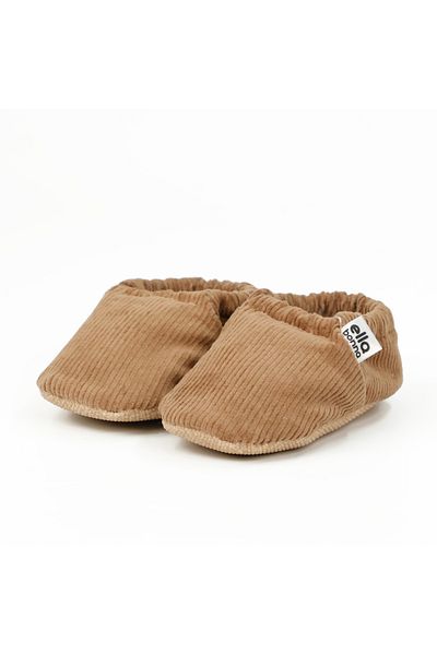 Ella Bonna Corduroy Baby Booties, Non-Slip Sole and Organic Cotton Lining