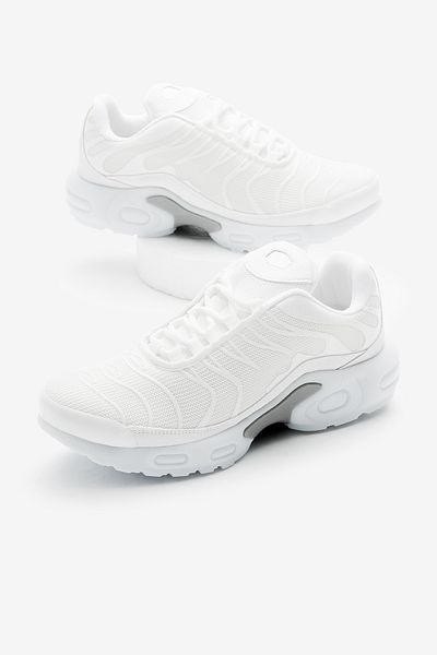 Tonny Black Αθλητικά παπούτσια Unisex White Faylon TPU με αναπνεύσιμο ύφασμα με κορδόνια