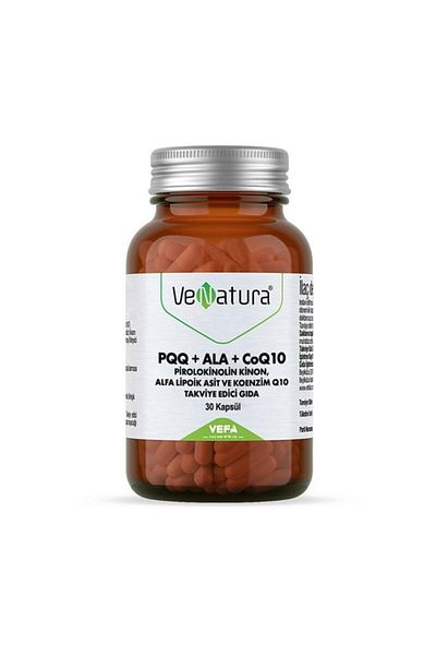 VeNatura Pqq Ala Coenzymeq10 Alpha Lipoic Acid 30 Capsules