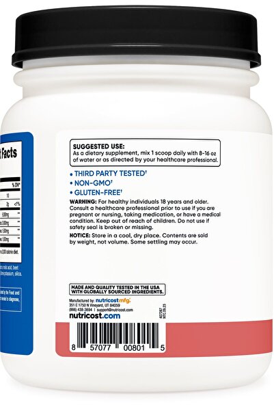 Nutricost BCAA Powder 2:1:1 (Raspberry Lemonade, 90 Servings)