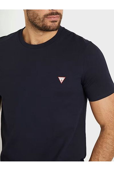 Guess Jeans Ανδρικό σκούρο μπλε slim fit t-shirt G7V2 Small Triangle Logo τζιν Guess