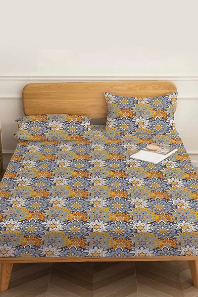 Rivaİstanbul Double Bed Sheet Mandala Cotton