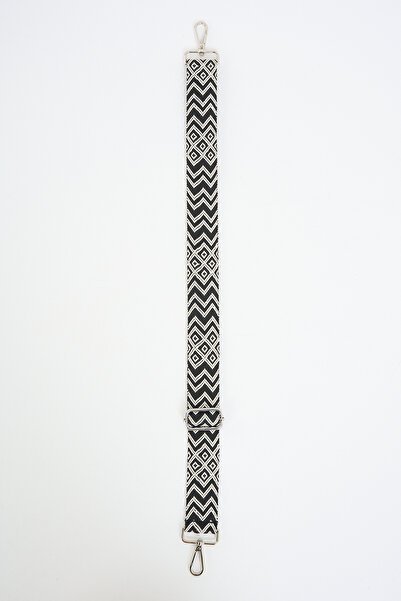 MUTE BAG Blackwhite Square Pattern Ayarlanabilir Çanta Sapı (110 CM)