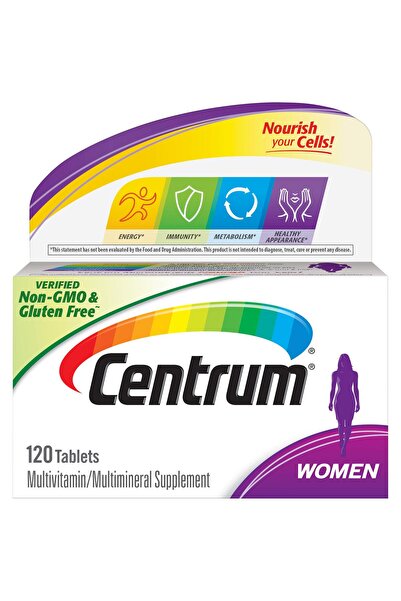 Centrum Women's Multivitamin with Iron, D3, B Vitamins, Antioxidants C & E, G...