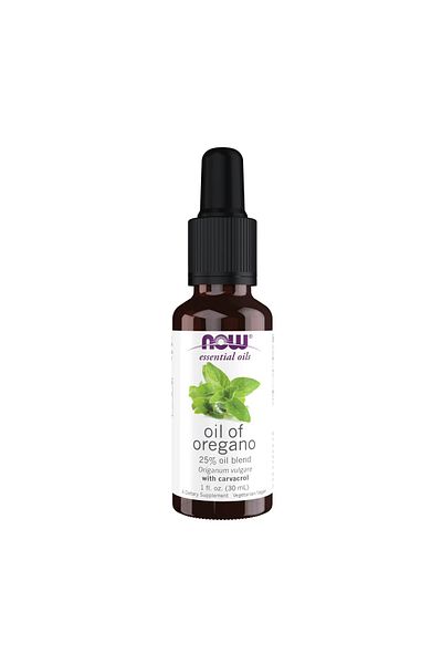Now Foods NOW Essential Oils, Oregano Oil 25% Blend in Olive Oil, Vegan, 1-Ounce