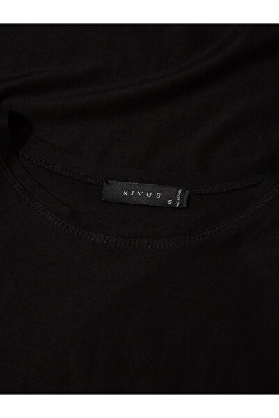 RİVUS Premium Soft Feel Padded T-Shirt - Black