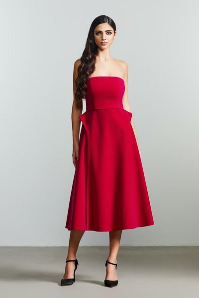 femi9 Fit and flare velvet dress