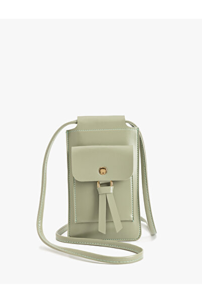 Koton Faux Leather Crossbody Bag with Metal Accessories