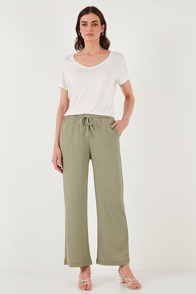 Lela Regular Fit Regular Waist Wide Leg Pants Pants 5866117