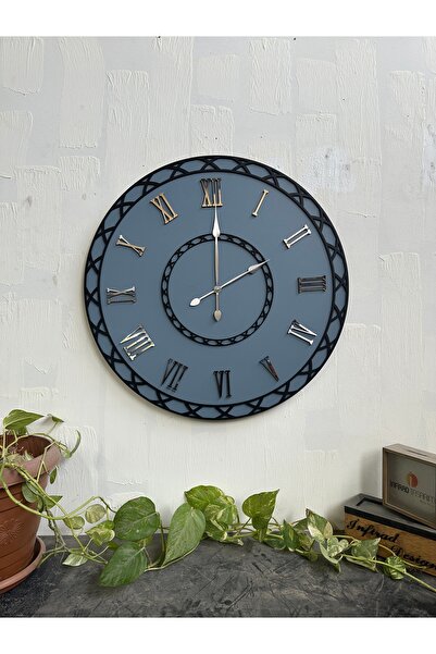 İNFİRAD TASARIM 70x70cm Dekoratif Ahşap Tasarım Duvar Saati