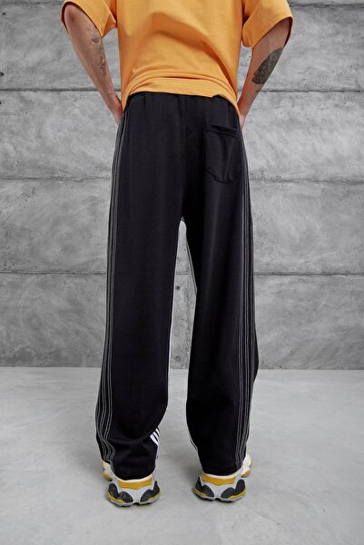 NOMARC Black Stitching Detailed Baggy Sweatpants