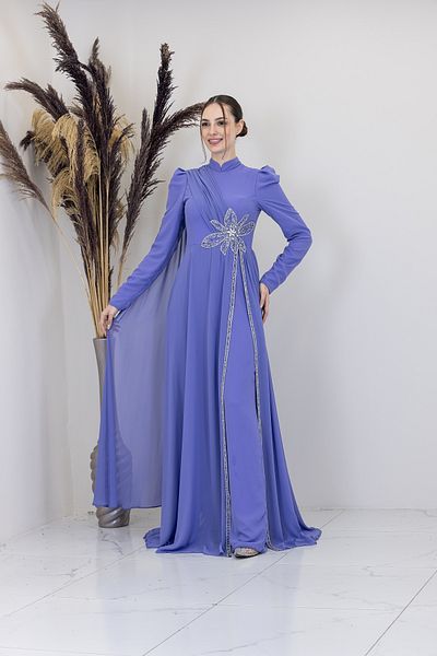 Surikka Floral Jumpsuit with Cape Shoulders