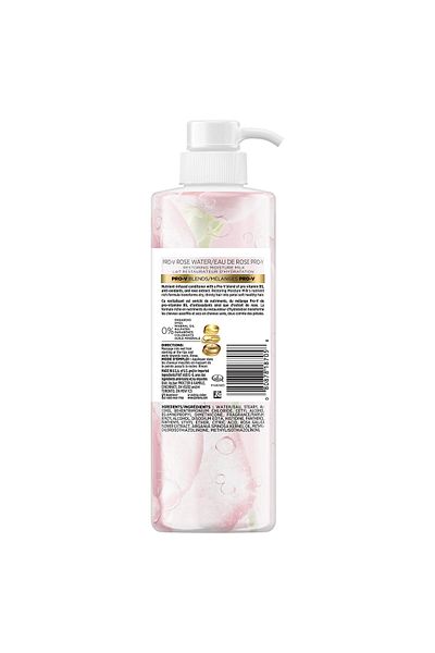 Pantene Sulfate Free Conditioner, Paraben and Dye Free, Pro-V Blends Soothing Rose Water, 17.9 fl oz