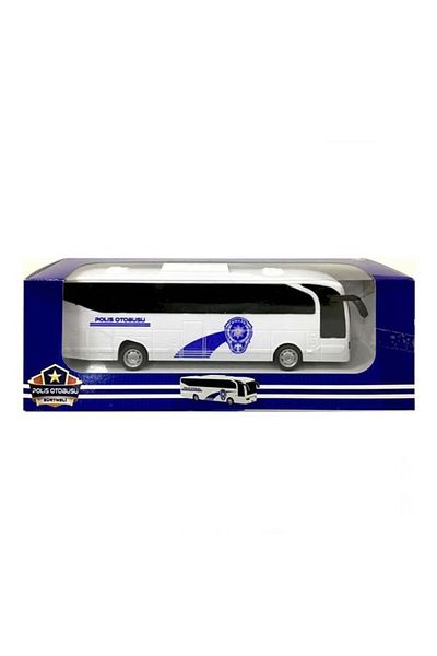 CanEm Toy Friction Police Bus Cnm32