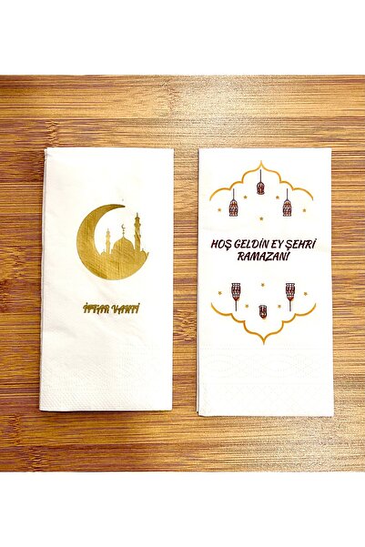 MİMOZA PARK 100 قطعة منديل ديكور لعرض الكلام وشعار ديكور للعشاء (50 + 50)