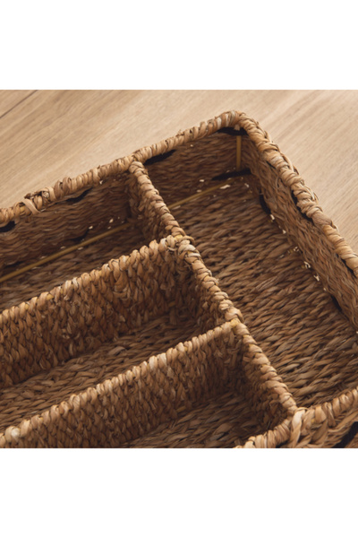 Home Box سلة مطبخ مستطيلة من ناتشورولوم 40×27×10 سم