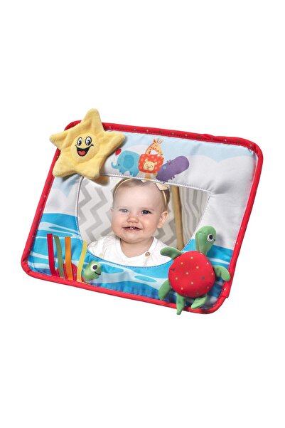 Nuby مرآة نشاط وقت البطن، لعبة حسية للأطفال بعمر 6 أشهر فما فوق