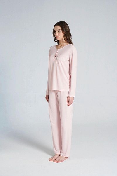 gd goldoremi 1703 Women's Patch Long Sleeve Pajama Suit
