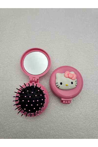 Meyra Accessories Sanrio Kawaii Hello Kitty Mirrored Mini Pocket Mirror and Comb Luxury Production