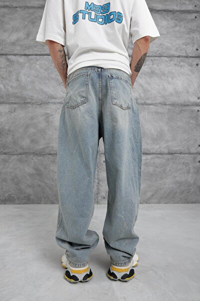 NOMARC Blugi largi MB Relax albastru