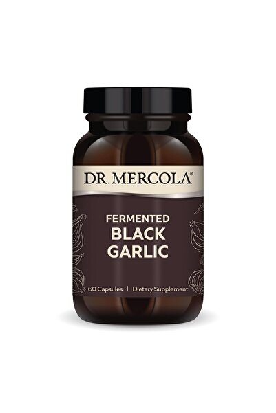 Dr Mercola Fermented Black Garlic, 60 Capsules, Supports Immune & Blood Pressure, Non-GMO