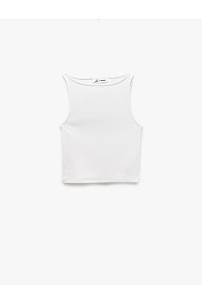 Koton Boat Neck Sleeveless Camisole Crop Top
