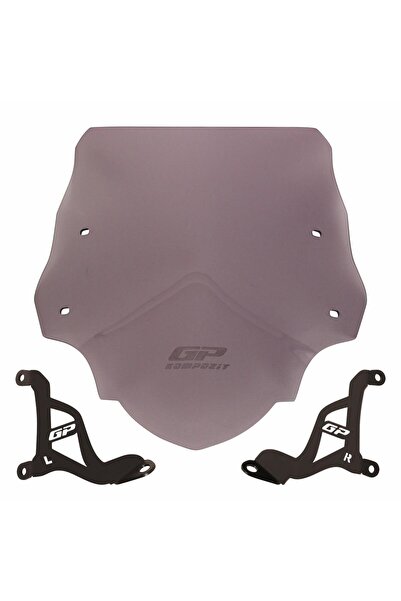 GP KOMPOZİT GP Kompozit Aprilia SR 125 / 160 2024 Uyumlu Kısa Ön Cam Füme 38 cm