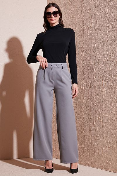 Lela Standard Fit High Waist Wide Leg Pants Pants 6522280