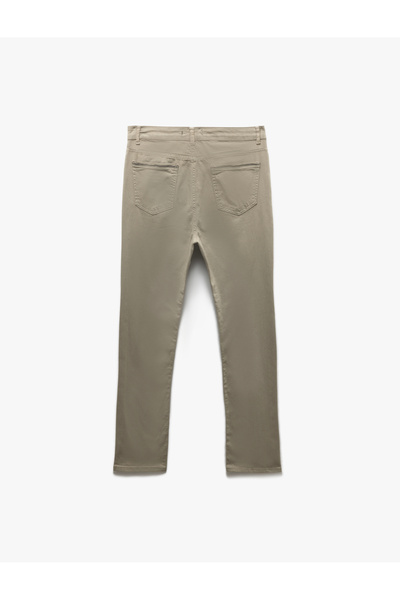 Koton Cotton Straight Fit Gabardine Trousers