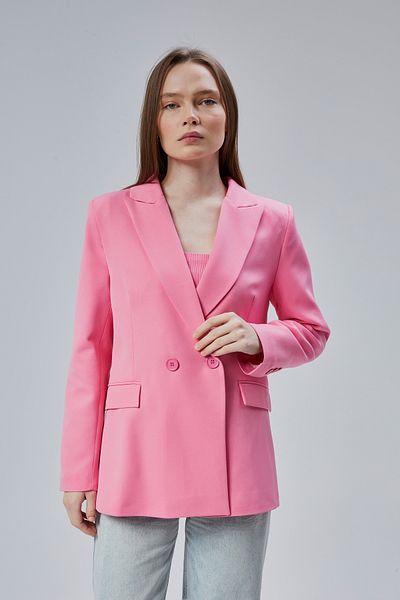 Bolivente Women's Loose Cut Lined Woven Blazer Jacket