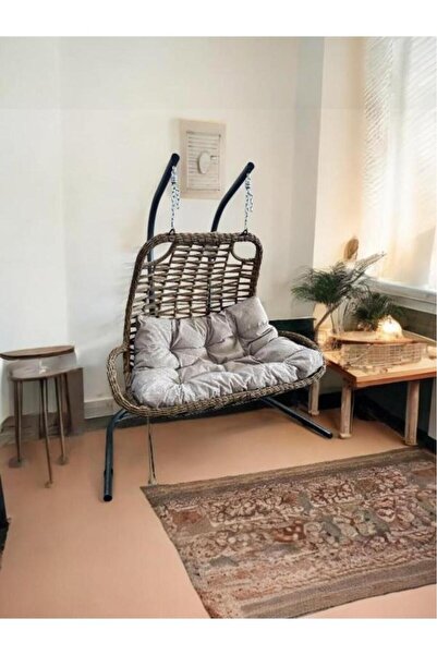 nar sokağı Komfor Bahçe Ve Balkon Salıncağı Çift Kişilik Kapiçino