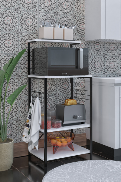 DEKORFİM DF15103B Mikro Dalga Rafı Çok Amaçlı Kiler Rafı