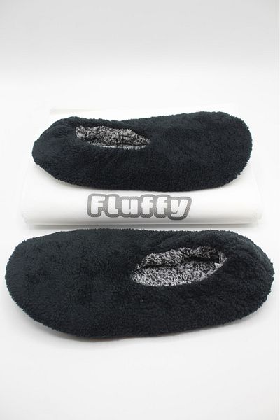fluffy Men's Booties - Welsoft Fabric - Slippers - Home Shoes - Non-Slip - Soundproof - Sponge Sole