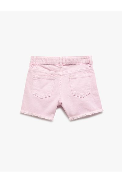 Koton Cotton Pocket Slit Detailed Denim Shorts