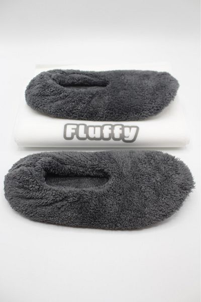 fluffy Men's Booties - Welsoft Fabric - Slippers - Home Shoes - Non-Slip - Soundproof - Sponge Sole