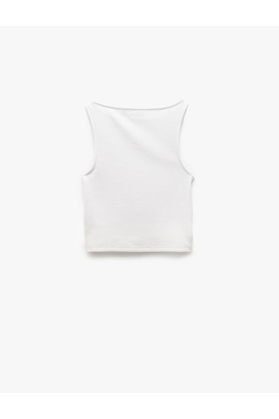 Koton Boat Neck Sleeveless Camisole Crop Top