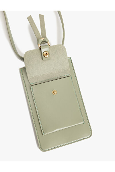 Koton Faux Leather Crossbody Bag with Metal Accessories