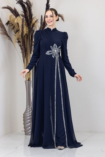 Surikka Floral Jumpsuit with Cape Shoulders
