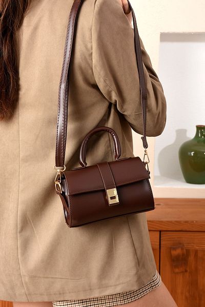 MİRO POLO Geantă de umăr pentru femei, mini geantă de mână și de umăr, cu design elegant, curea reglabilă