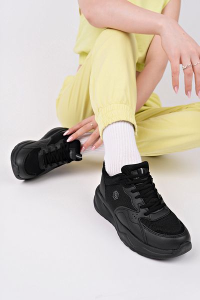 McDark Women's Black Orthopedic Sneaker Shoes