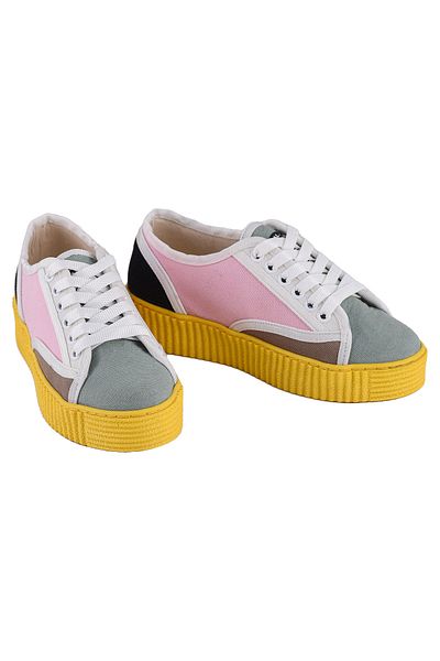 Cotto Shoes Tenis casual de damă din in colorat