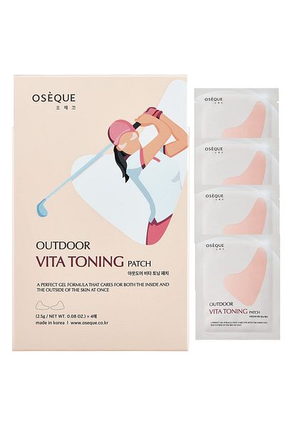 Oseque Vita Toning Golf Patch – Under Eye Sun Protection & UV Block – Cooling Gel Face Shield (4 Pair)