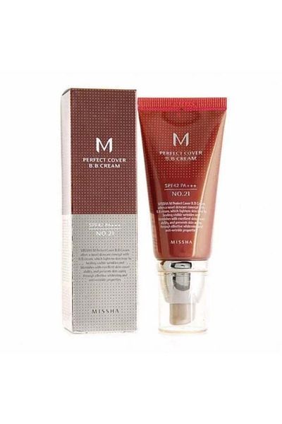 Missha كريم BB لتغطية مثالية مع عامل حماية من الشمس SPF 21 وPA+++