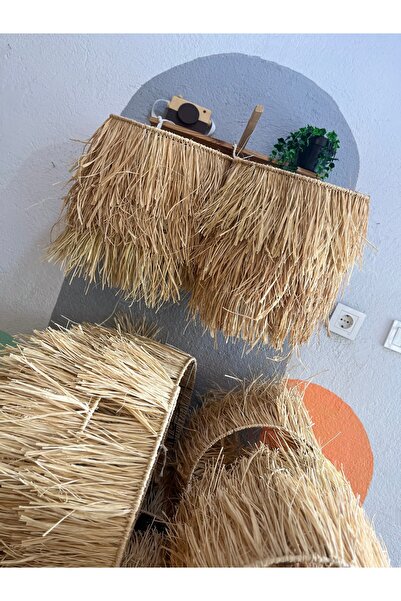 AY TASARIM MAKROME Rafya 3katlı silindir avize