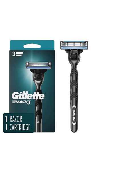 Gillette Mach3 Razor for Men, 1 Razor Handle + 1 Blade Refill