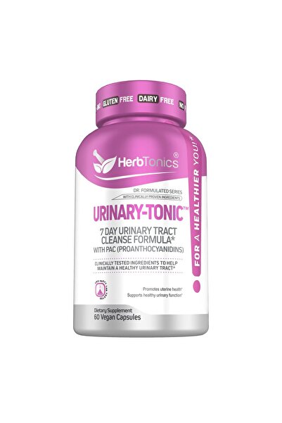 Herbtonics منظف سريع المفعول لالتهابات المسالك البولية | مكمل التوت البري PAC 36 مجم | دعم المسالك البولية (60 كبسولة)