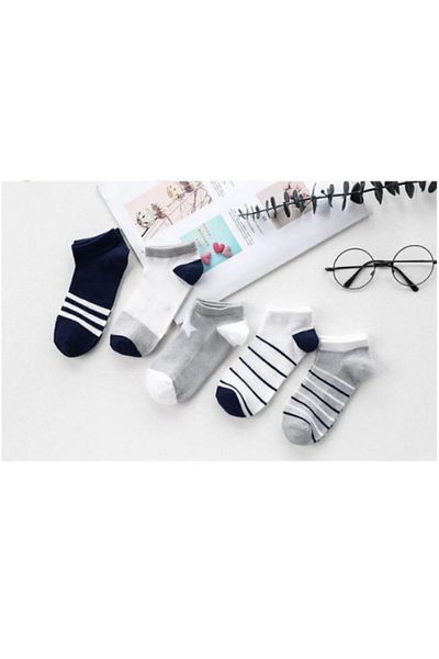 Mikka Lüks Star Patterned 5 Pairs Kids Booties Socks