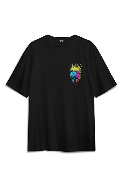 ZOKAWEAR Υπερμεγέθη μπλουζάκι Punk Is Not Dead Κιθάρα Mohawk Rock Μουσική Κιθ...